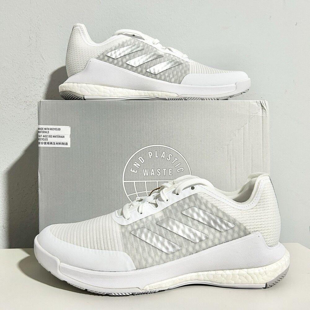 Adidas Wmns Crazyflight “White Silver” Women’s Size 9 Volleyball Shoes